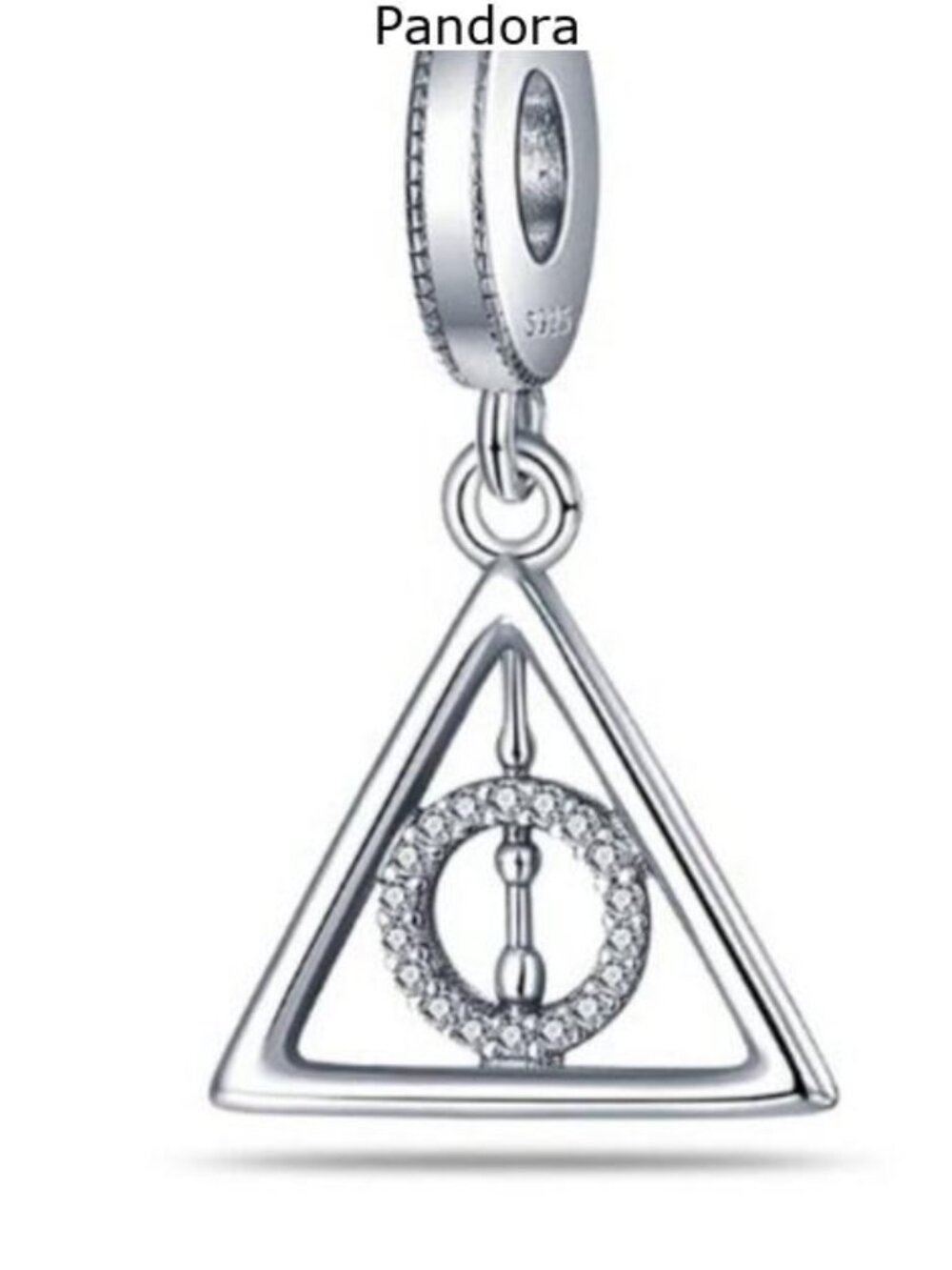 Pandora Warner Bros Sterling Silver Harry Potter Deathly Hallows Bracelet Charm